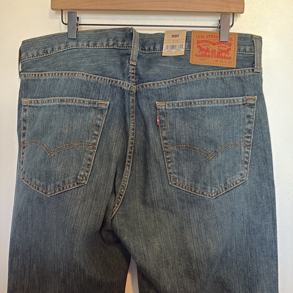 Levi’s 559 Relaxed Straight Jeans 36W 36L NWT - Picture 6 of 10
